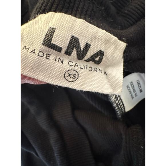 LNA Kismet Black Rib Split Hem Pant XS - Picture 7 of 9